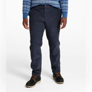 32x30 L.L. Bean BeanFlex Standard Fit Pants Corduroy Navy Classic Relaxed Work